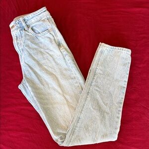 American Eagle Outfitters Light Blue Women's Straight Jeans